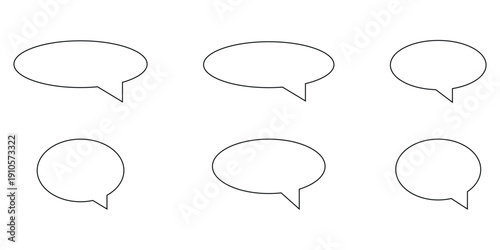 Isolated line massage box icon. Dark line massage box icon set. Chat box icon set on white background.  Comment box icon set on white background. Chatting speech icon set on white background. EPS 10. 