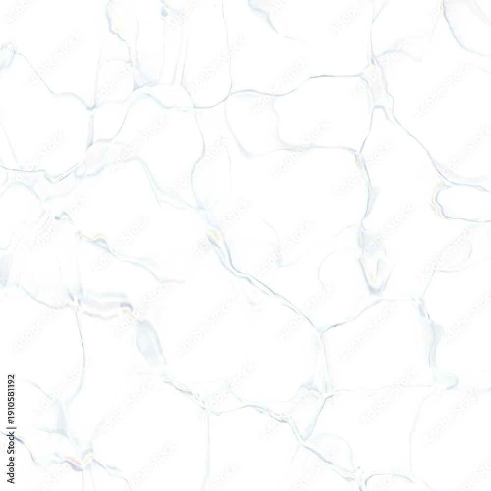 Fototapeta premium Water ripple texture overlay, caustic wave pattern, isolated on white or transparent background, graphic element