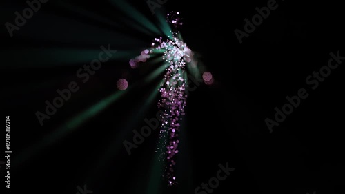 Female Avatar Forms From Points of Light.
A cinematic and ethereal 3D animation featuring a graceful female figure composed of points of light.