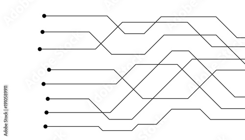Abstract futuristic circuit board Illustration, Circuit board with various technology elements. Circuit board pattern for technology background. Vector illustration