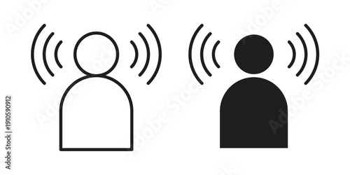 Brand awareness icon. simple thin line icon vector illustration pack on white