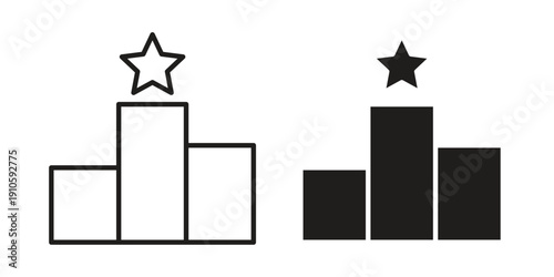 Competition icon. simple thin line icon vector illustration pack on white