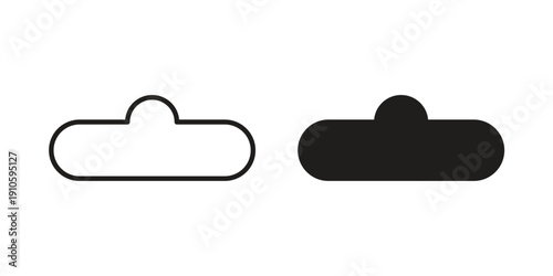 Euro hook icon. simple thin line icon vector illustration pack on white