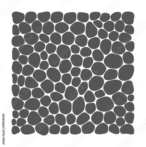 Contrast dark gray pebbles abstract pattern texture stones