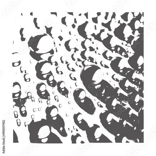 Macro view of dark grey organic shapes abstract texture