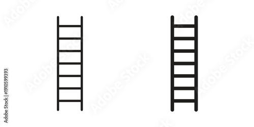 Ladder icon. simple thin line icon vector illustration pack on white