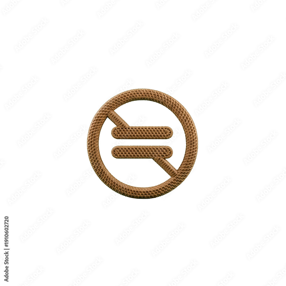 Obraz premium No equality symbol