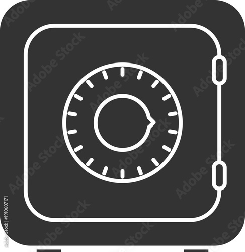 Secure metal safe with combination lock for storing valuables and money safely