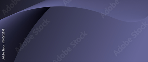 Elegant abstract background featuring smooth, flowing curves in deep purple and indigo tones with subtle gradients and shadows.