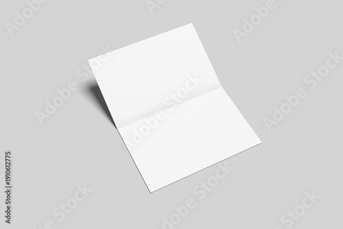Folded Business Card Mockup 