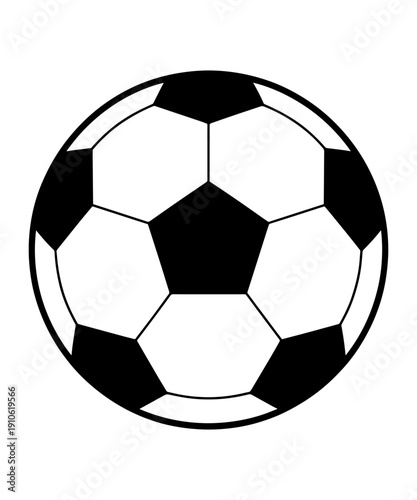 Mystery Classic Soccer Ball Silhouette Icon Door Corner Design