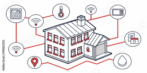 Smart home technology with interconnected devices for modern living