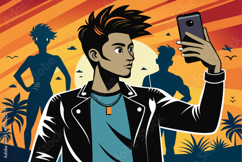 young man with headphones