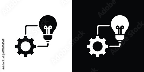 Innovation Icon Sheet Black And White