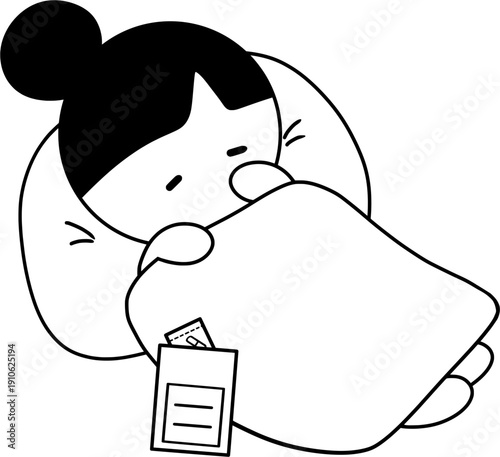 아픈 여자 사람