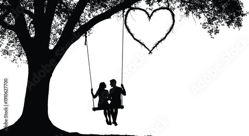 silhouette of a couple