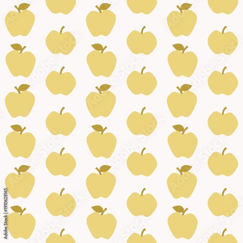 Obraz na płótnie Yellow Apple Pattern