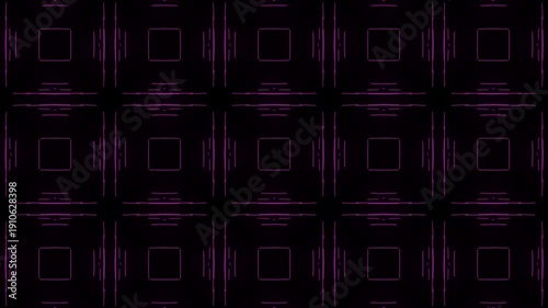 dark blue and purple kaleidoscopic with squares