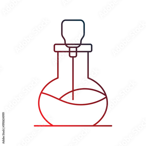 Essential Oil icon with white background vector stock illustration