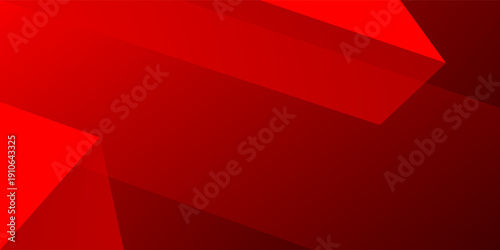 Abstract background Red shape geometric with technology concept for template, poster, wallpaper, flyer design. Vector illustration	