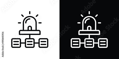 Incident Icon Sheet Black And White