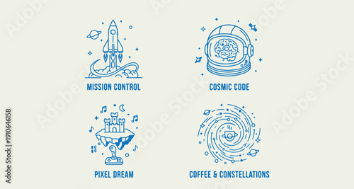 Blue Space Technology Icon PNG, Cosmic Galaxy Illustration Set, Astronaut Rocket Clipart Bundle, Space Mission Control Design, Blue Cosmic Code Graphic Art, Sci-Fi Space Theme Icon Pack, Futuristic Ga