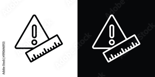 Measurement Icon Sheet Black And White
