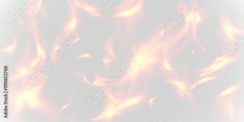 Bild auf Leinwand Intense red-orange fire plume rising with glowing tips and soft flickering motio