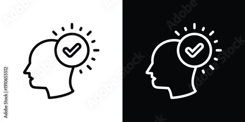 Positivity Icon Sheet Black And White
