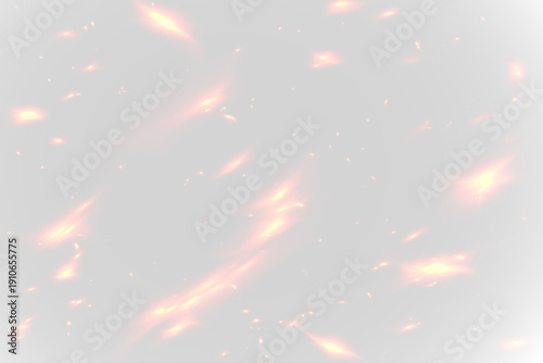 Konstfotografi Intense orange flames rising with glowing edges and realistic dynamic sparks PNG