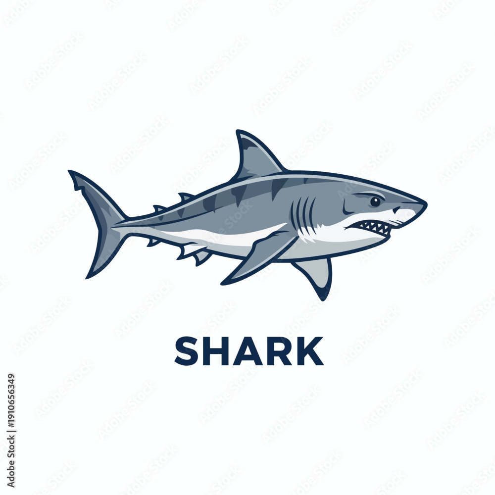 Obraz premium shark vector illustration