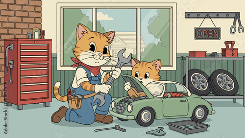 Cats repairing