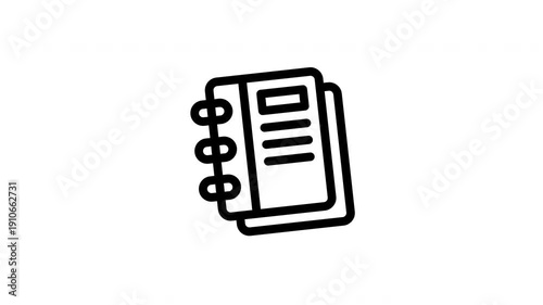 notebook animated icon