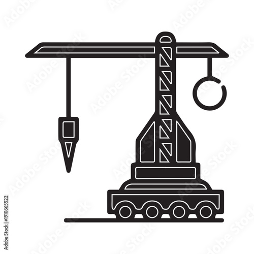 Construction crane icon