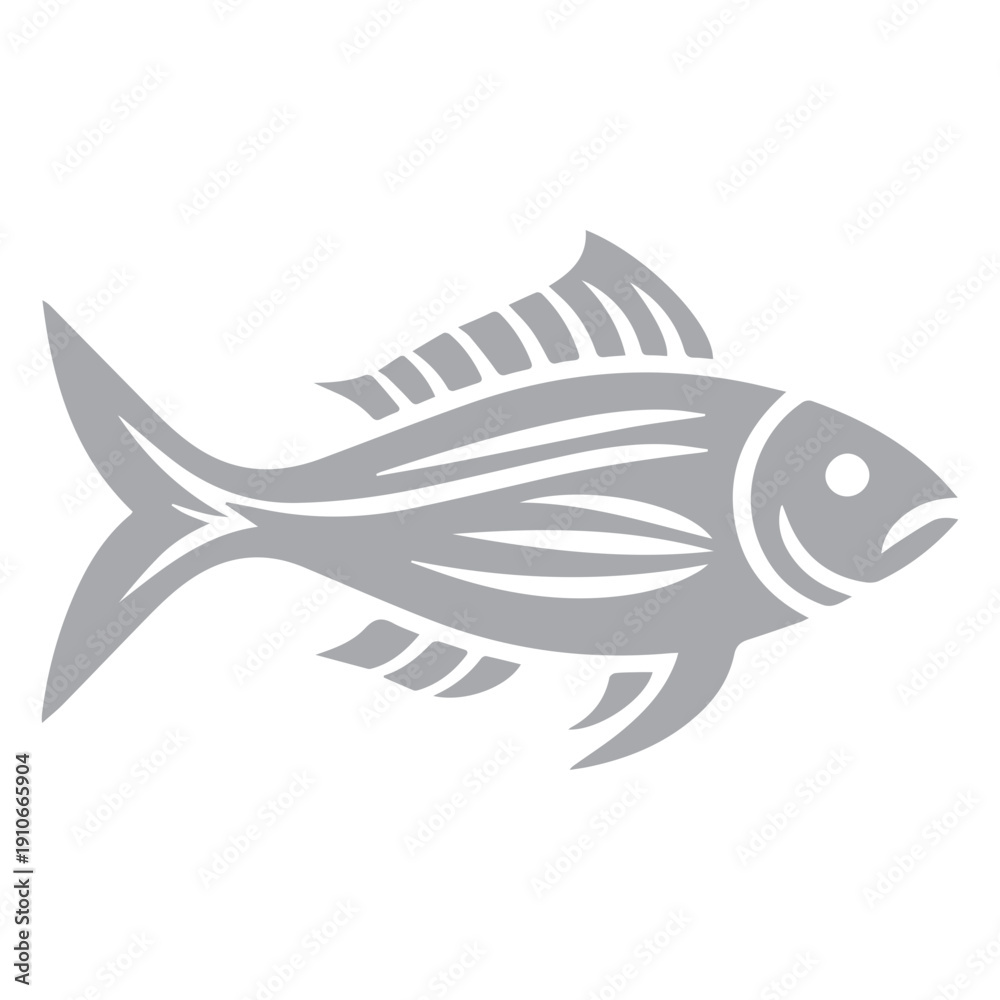 Obraz premium Stylized Fish Icon