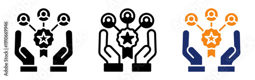 Brand Affinity Icon Collection Glyph & Mixed Style 