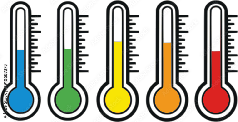 Obraz premium temperature thermometer icon 