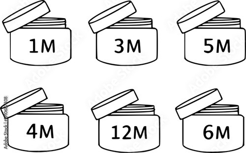 period expiration date after opened product icon
