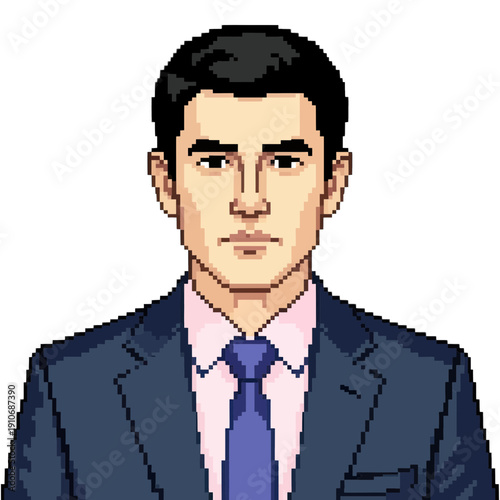 Young Man In Formal Attire Vector Icon