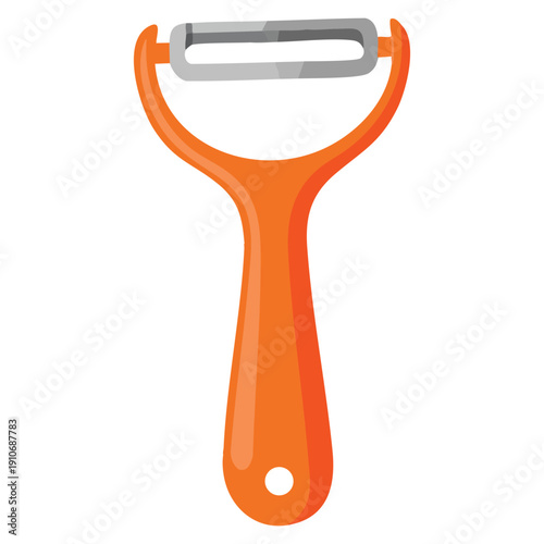 Vector illustration of vegetable peeler isolated object ideal for kitchen utensils cooking tools food preparation and culinary equipment visuals