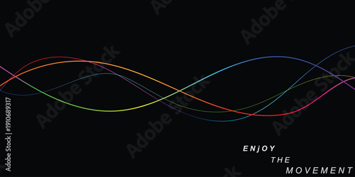 Technology abstract lines on white background. Undulate Grey Wave Swirl, frequency sound wave, twisted curve lines with blend effect	.