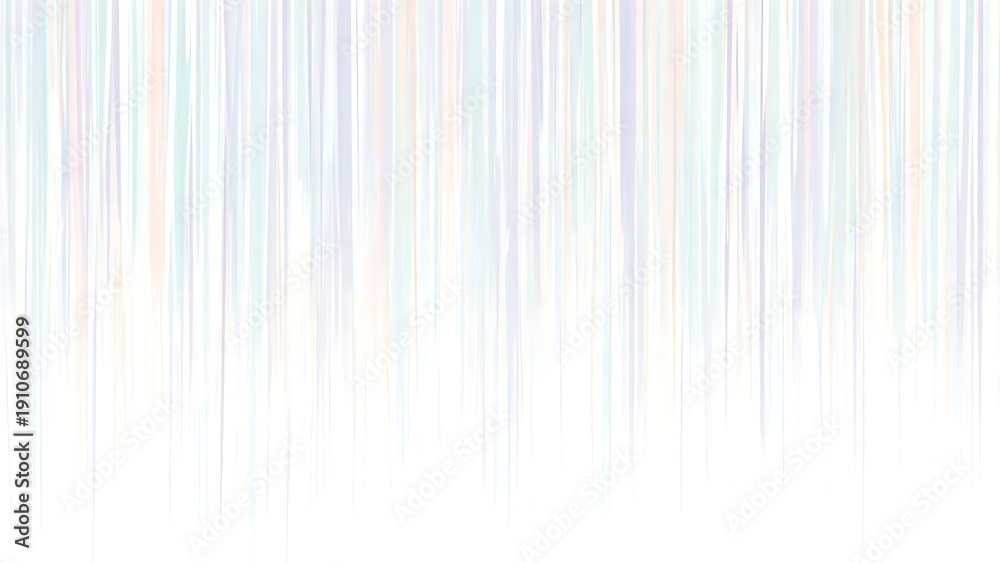 Obraz premium Beautiful pastel rainbow vertical stripes on white background creating a soothing and calming visual effect