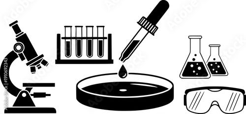 Medical and healthcare vector icon set. Solid and outline icons of medicine, injection, X-ray, bone, teeth, and hospital illustration.