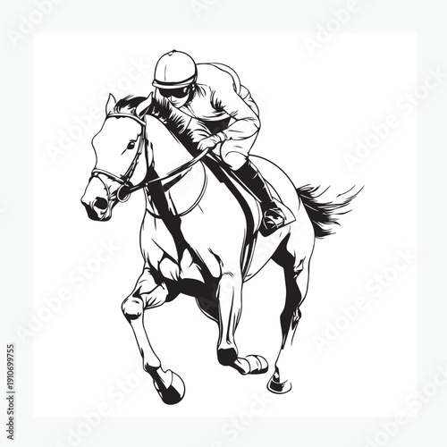 jockey on a racehorse