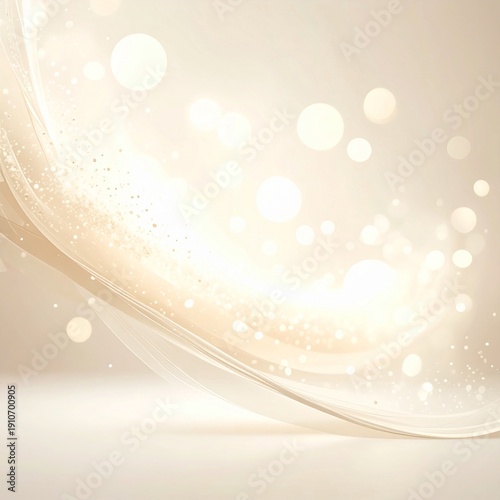 Ivory Airy Bokeh Abstract Professional Background