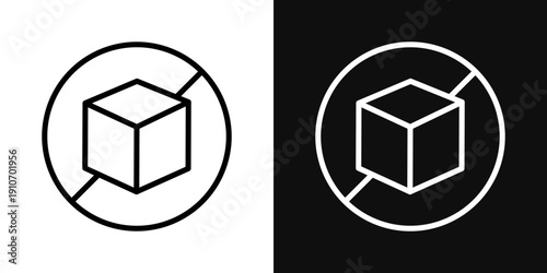 Sugar free icons - editable stroke vector illustration