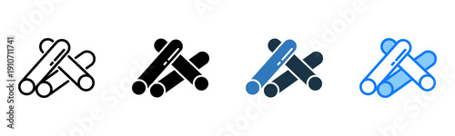 Fotografie Chalk icon multiple style