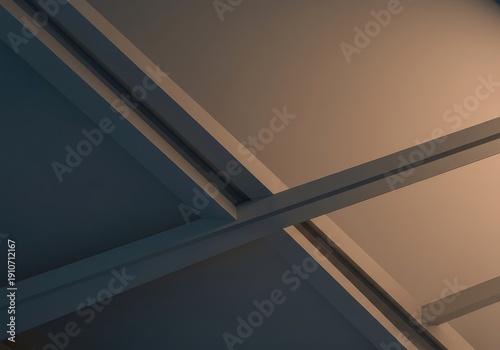 Abstract geometry creating dynamic visual movement. Repeating elements define structured flow and architectural spatial arrangement ,artistic ,sequence ,visual