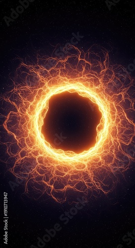 Digital rendering illustrating the invisible pull of massive energy fields, showing spacetime distortion and fundamental force convergence ,abstract ,concept ,distortion