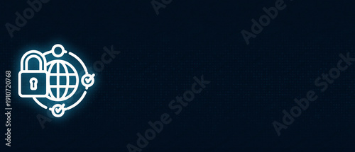  Internet Safety and Data Protection Illustration